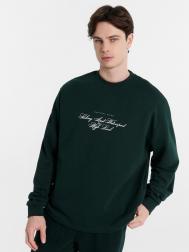 Свитшот мужской зеленый с надписью Mark Formelle