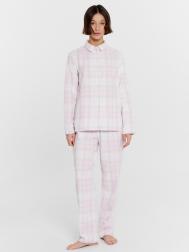 Пижама женская розовая в клетку Mark Formelle