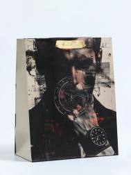 Пакет подарочный вертикальный time, ms 18×23×10 см UPAK LAND