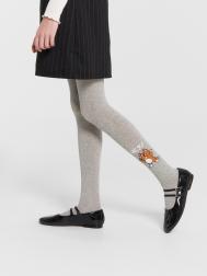 Колготки детские серые с узором в виде лисенка Mark Formelle