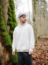 Худи мужское кремовое с принтом Mark Formelle