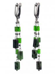 Серьги Бусики-Колечки