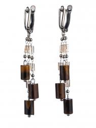 Серьги Бусики-Колечки