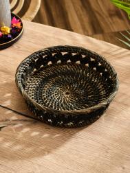 Корзинка плетеная ротанг, 22х22х6 см NO BRAND