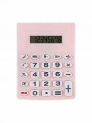 Калькулятор настольный 8-разрядный, розовый NO BRAND