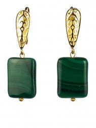 Серьги Бусики-Колечки