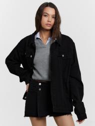 Шорты-юбка женские джинсовые черные Mark Formelle