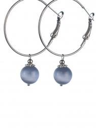 Серьги Бусики-Колечки