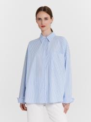 Рубашка женская голубая в полоску Mark Formelle