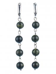 Серьги Бусики-Колечки