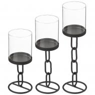 Набор подсвечников (20 см, 24 см, 28 см) Bronco