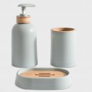 Набор для ванной Rustic цвет: зеленый (3 предмета) Арья