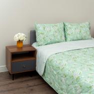 Постельное белье с одеялом-покрывалом Мелвин Siberia цвет: светло-зеленый (1.5 сп) Sofi De Marko