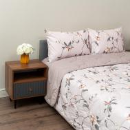 Постельное белье с одеялом-покрывалом Мелвин Siberia цвет: пудровый (1.5 сп) Sofi De Marko