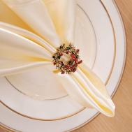Кольца для салфеток Crown цвет: золотой (Набор из 4-х штук) Арья