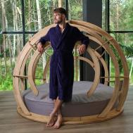 Банный халат Comfort цвет: синий (S) LoveLife