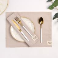 Подстановочная салфетка Calm цвет: бежевый (30х40 см - 2 шт) Этель