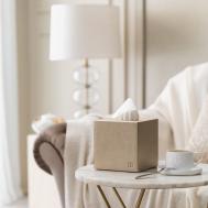 Коробка для салфеток Жозеф цвет: золото (14х14х15 см) Togas