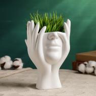 Кашпо Мечты в руках (14х20х13 см) Хорошие сувениры