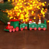 Сувенир Новогодний поезд (19 см) Лесная мастерская
