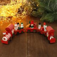 Сувенир Новогодний поезд (40 см) Лесная мастерская