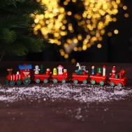 Сувенир Новогодний поезд (32 см) Лесная мастерская