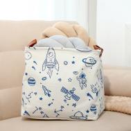 Корзина для хранения игрушек В космосе (30х30х30 см) Сима-ленд