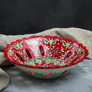 Фруктовница Цветы (27 см) Шафран