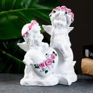 Фигура Ангелы с сердечком (18х14 см) Хорошие сувениры