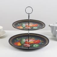 Блюдо Народные мотивы (26х26х3 см) Доляна