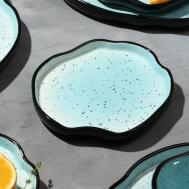 Тарелка Синяя (17х15х2 см) Дорого внимание