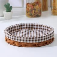 Корзинка Домашний уют (26х26х5 см) Доляна