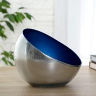 Ваза Серебро/кобальт (19х19х17 см) Evis