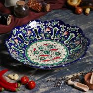 Фруктовница Цветы (33 см) Шафран
