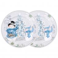 Набор тарелок Снеговик (19 см - 2 шт) LEFARD