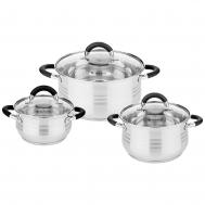 Набор кастрюль (3 шт - 1,7л, 2,6л, 3,5л) AGNESS