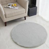 Коврик Плюшевый Серый (150х150 см) Sofi De Marko