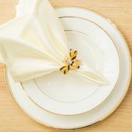 Кольца для салфеток Bee цвет: золотистый (Набор) Арья