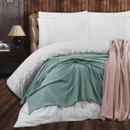 Постельное белье с покрывалом Ecem цвет: капучино (евро) BATUNUR