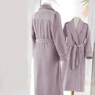 Банный халат Mckenna цвет: лиловый (S) Soft cotton