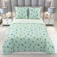 Постельное белье с одеялом-покрывалом Авокадо цвет: мятный, зеленый (1.5 сп) Королевское искушение