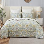 Постельное белье с одеялом-покрывалом Бернадетт цвет: светло-зеленый, кремовый (1.5 сп) Sofi De Marko