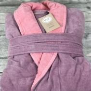 Банный халат Melanta цвет: сухая роза (2XL) EFOR