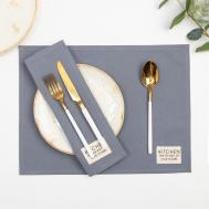 Подстановочная салфетка Kitchen цвет: синий (30х40 см - 2 шт) Этель