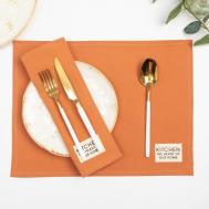 Подстановочная салфетка Kitchen цвет: оранжевый (30х40 см - 2 шт) Этель