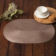 Подстановочная салфетка Овал цвет: медный (30х45 см) Доляна