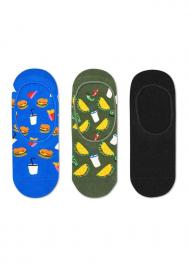 Носки  3-Pack Hamburger Liner Sock HAM18 HAPPY SOCKS