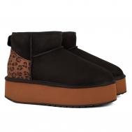 Женские полусапоги из овчины (угги) , черные EMU Australia