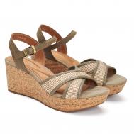 Женские босоножки , хаки Clarks