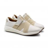 Женские кроссовки , белые Clarks